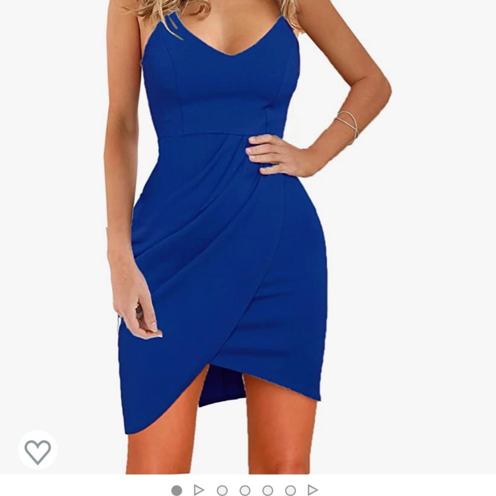 Blue body on dress